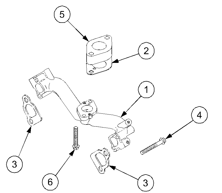 Intake Manifold Diagram and Parts List for LT2180 13A254G710-13A254G712 Cub Cadet Lawn Tractor